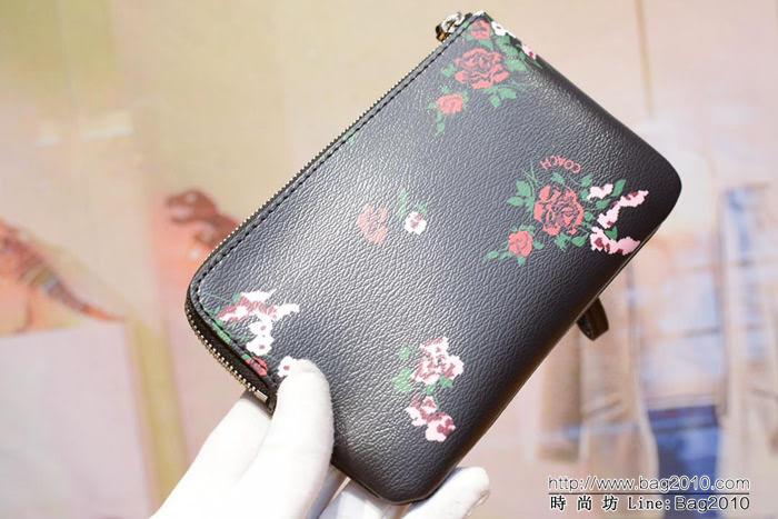 COACH蔻馳 原單 26291 新款花 女士手挽錢包  Chz1234
